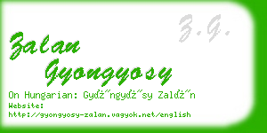 zalan gyongyosy business card